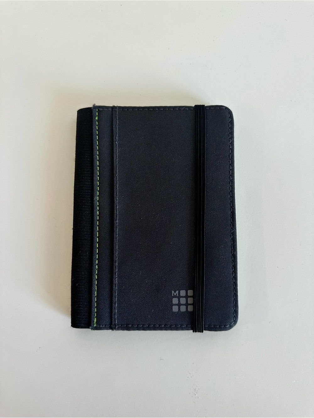 Moleskin Passport Holder - Gray w/ Lime Green Trim